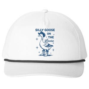 Silly Goose On The Loose Funny Cowgirl Snapback Five-Panel Rope Hat