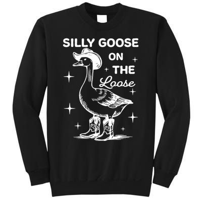 Silly Goose On The Loose Funny Cowgirl Sweatshirt