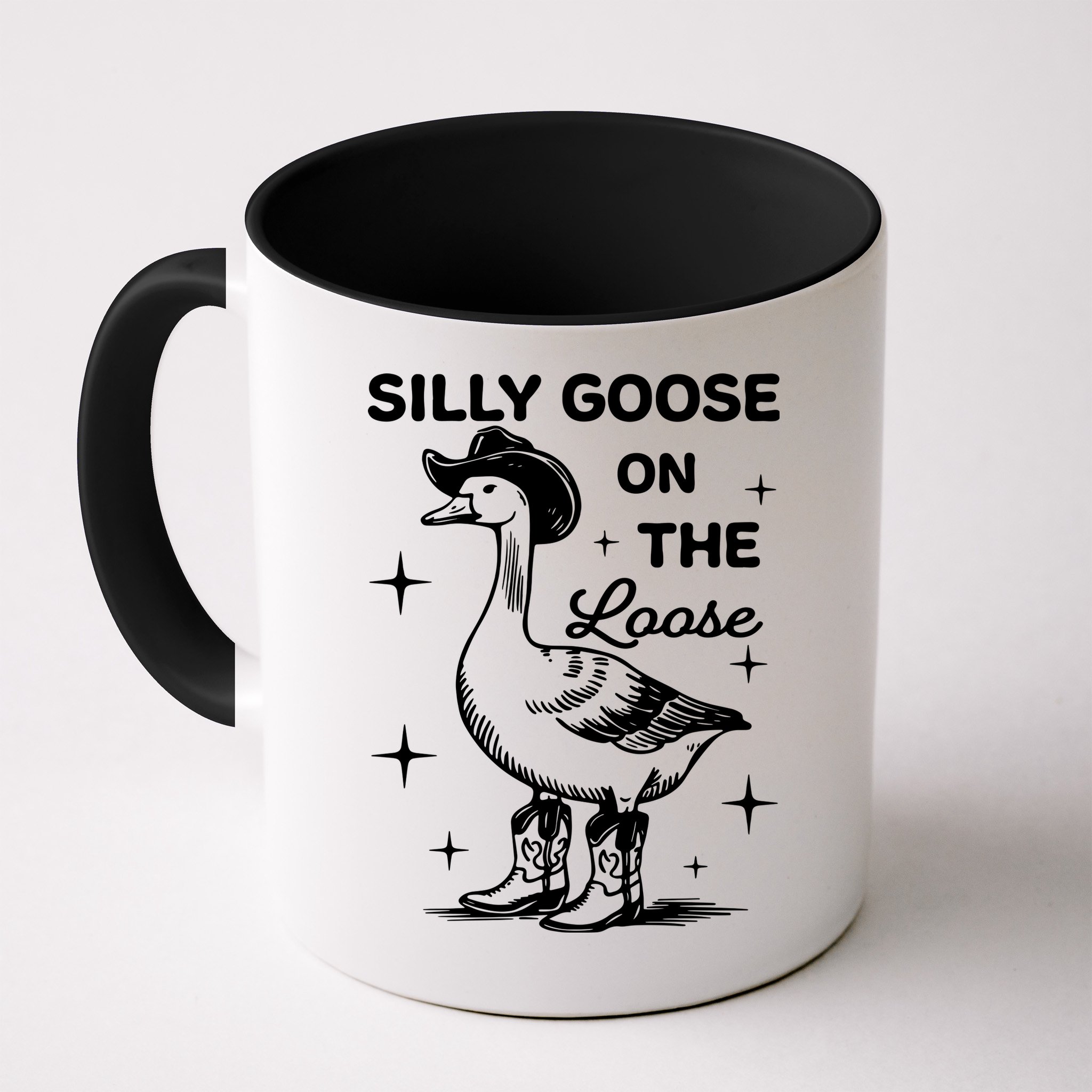 Silly Goose On The Loose Funny Cowgirl Mug