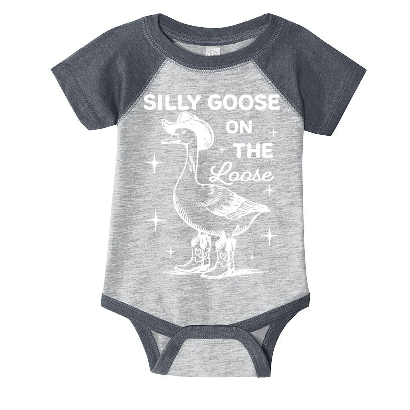 Silly Goose On The Loose Funny Cowgirl Infant Baby Jersey Bodysuit