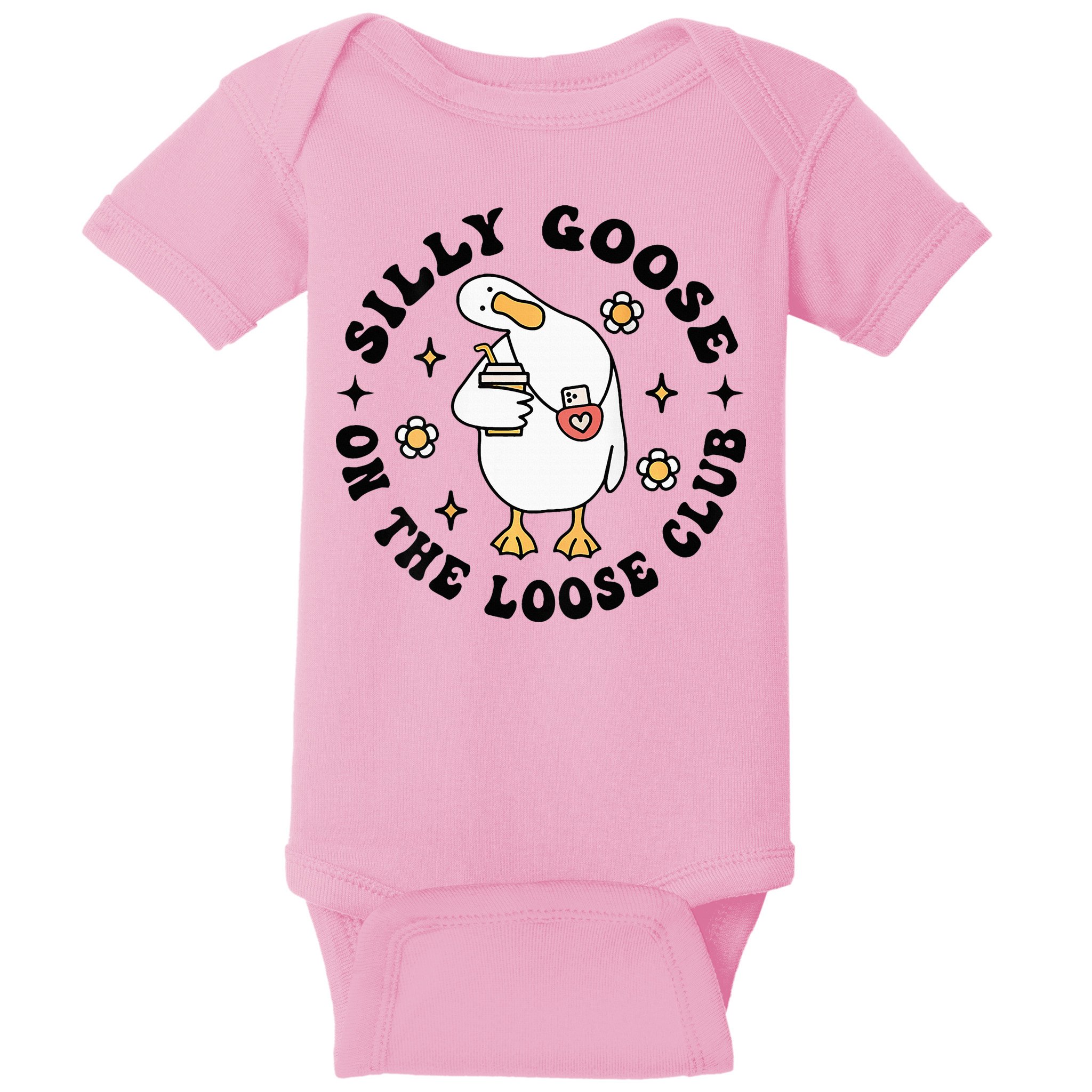 Silly Goose On The Loose Club Groovy Silly Goose Baby Bodysuit