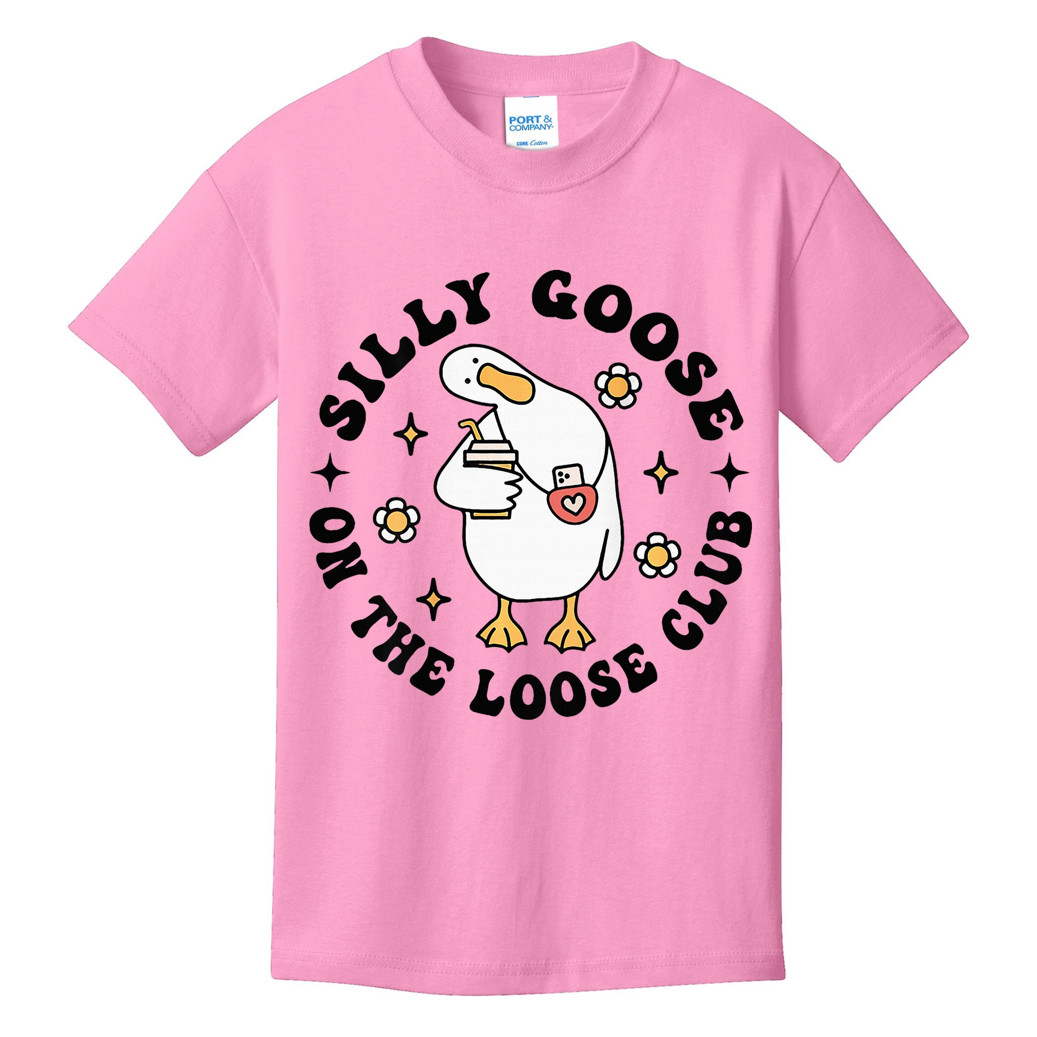 Silly Goose On The Loose Club Groovy Silly Goose Kids T-Shirt