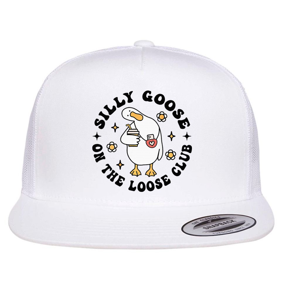 Silly Goose On The Loose Club Groovy Silly Goose Flat Bill Trucker Hat