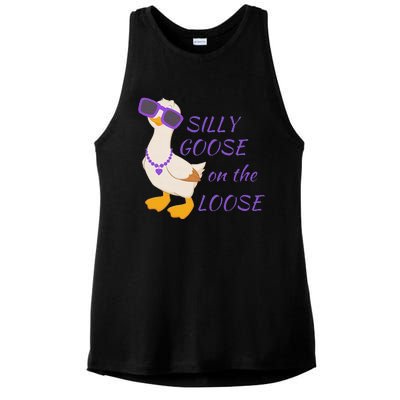 Silly Goose On The Loose Ladies PosiCharge Tri-Blend Wicking Tank