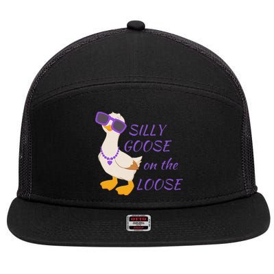 Silly Goose On The Loose 7 Panel Mesh Trucker Snapback Hat