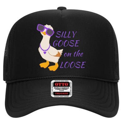 Silly Goose On The Loose High Crown Mesh Back Trucker Hat