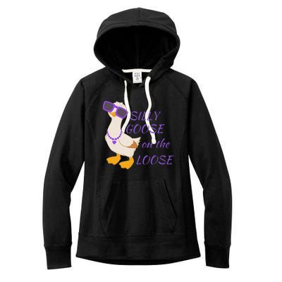 Silly Goose On The Loose Women's Fleece Hoodie