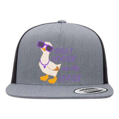 Silly Goose On The Loose Flat Bill Trucker Hat