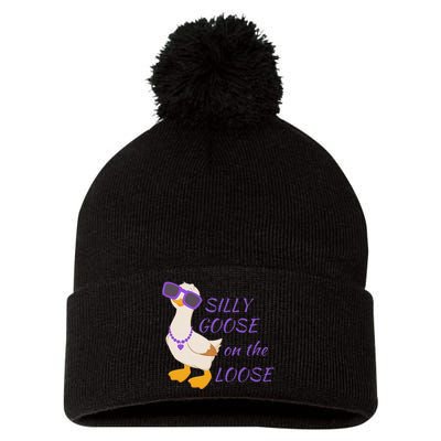 Silly Goose On The Loose Pom Pom 12in Knit Beanie