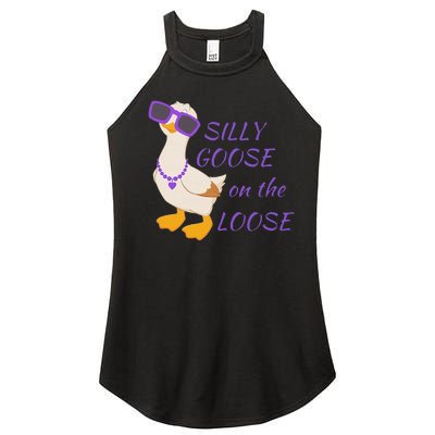 Silly Goose On The Loose Women's Perfect Tri Rocker Tank