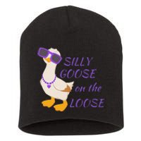 Silly Goose On The Loose Short Acrylic Beanie