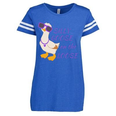 Silly Goose On The Loose Enza Ladies Jersey Football T-Shirt