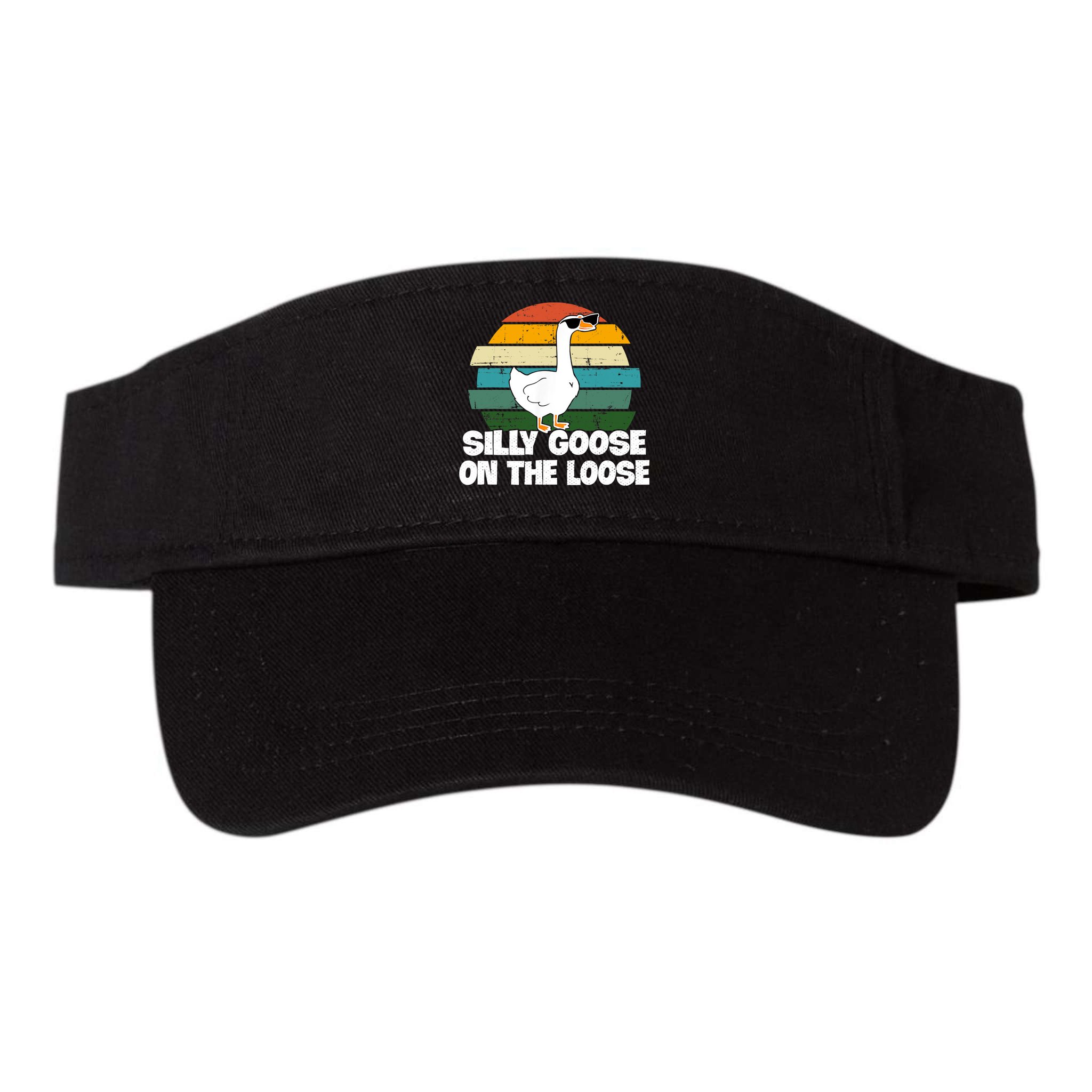 Silly Goose On The Loose Vintage Retro Sunset Visor