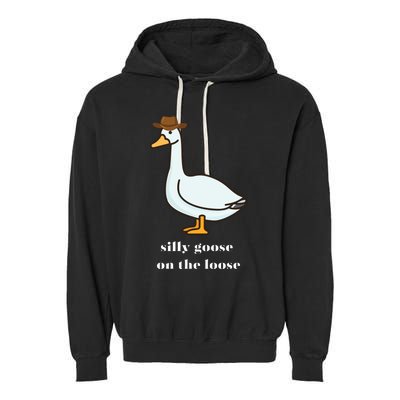 Silly Goose On The Loose Cowboy Duck Garment-Dyed Fleece Hoodie