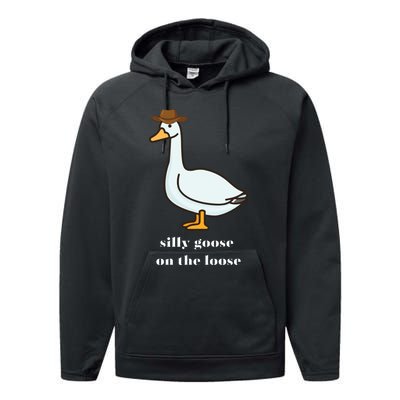 Silly Goose On The Loose Cowboy Duck Performance Fleece Hoodie