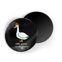 Silly Goose On The Loose Cowboy Duck Magnet