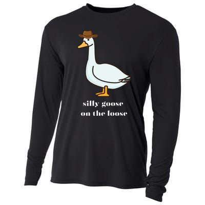 Silly Goose On The Loose Cowboy Duck Cooling Performance Long Sleeve Crew