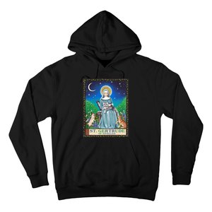 St. Gertrude Of Nivelles Patron Saint Of Cats Lovers Gifts Hoodie