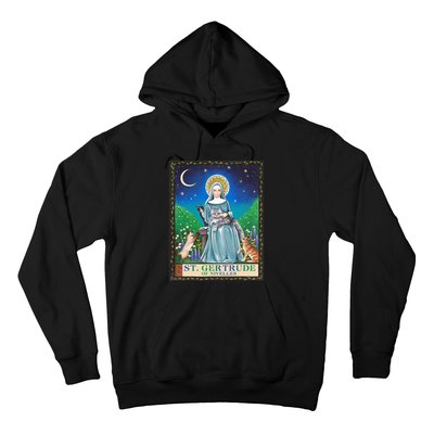 St. Gertrude Of Nivelles Patron Saint Of Cats Lovers Gifts Hoodie