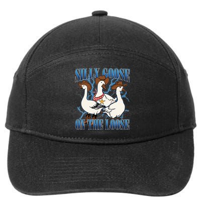 Silly Goose On The Loose Retro Groovy Silly Goose Club 7-Panel Snapback Hat