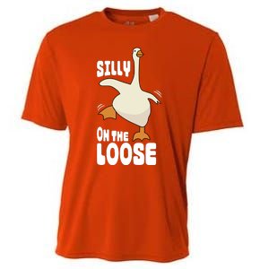 Silly Goose On The Loose Funny Goose Quote Cooling Performance Crew T-Shirt