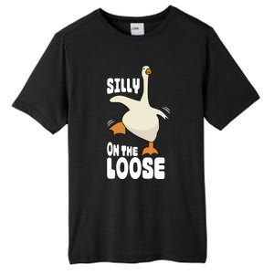 Silly Goose On The Loose Funny Goose Quote Tall Fusion ChromaSoft Performance T-Shirt