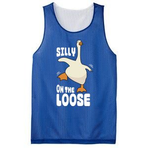 Silly Goose On The Loose Funny Goose Quote Mesh Reversible Basketball Jersey Tank