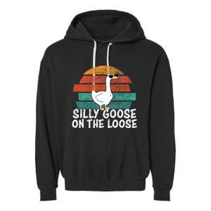 Silly Goose On The Loose Garment-Dyed Fleece Hoodie