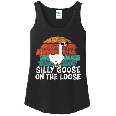 Silly Goose On The Loose Ladies Essential Tank