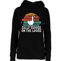 Silly Goose On The Loose Womens Funnel Neck Pullover Hood