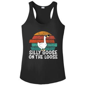 Silly Goose On The Loose Ladies PosiCharge Competitor Racerback Tank