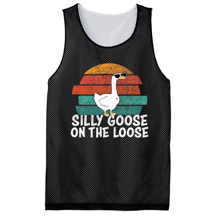 Silly Goose On The Loose Mesh Reversible Basketball Jersey Tank