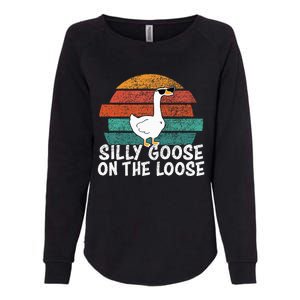 Silly Goose On The Loose Womens California Wash Sweatshirt