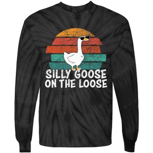 Silly Goose On The Loose Tie-Dye Long Sleeve Shirt