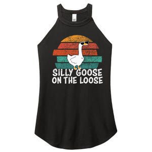 Silly Goose On The Loose Women's Perfect Tri Rocker Tank