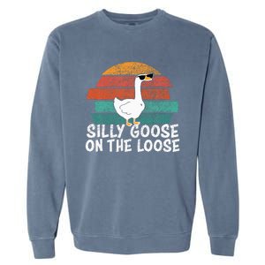 Silly Goose On The Loose Garment-Dyed Sweatshirt