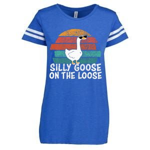 Silly Goose On The Loose Enza Ladies Jersey Football T-Shirt