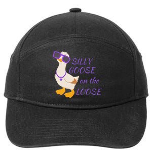 Silly Goose On The Loose Funny 7-Panel Snapback Hat