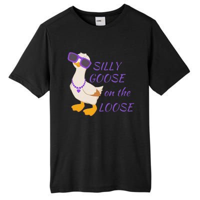 Silly Goose On The Loose Funny Tall Fusion ChromaSoft Performance T-Shirt