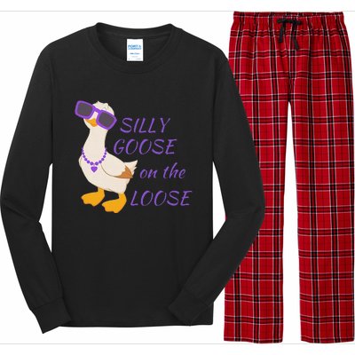 Silly Goose On The Loose Funny Long Sleeve Pajama Set