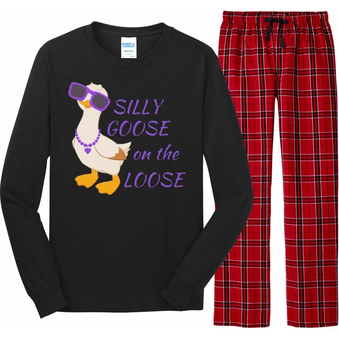 Silly Goose On The Loose Funny Long Sleeve Pajama Set