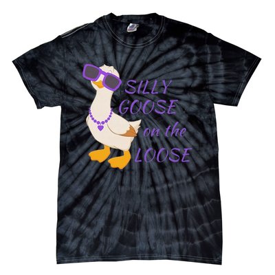 Silly Goose On The Loose Funny Tie-Dye T-Shirt