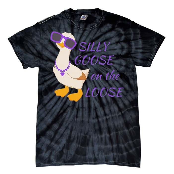 Silly Goose On The Loose Funny Tie-Dye T-Shirt