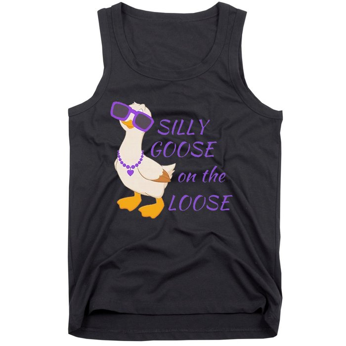 Silly Goose On The Loose Funny Tank Top