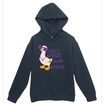 Silly Goose On The Loose Funny Urban Pullover Hoodie