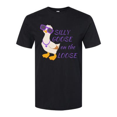 Silly Goose On The Loose Funny Softstyle CVC T-Shirt