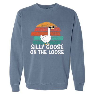 Silly Goose On The Loose Garment-Dyed Sweatshirt