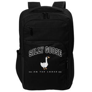 Silly Goose On The Loose Funny Silly Goose University Impact Tech Backpack