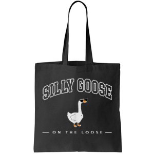 Silly Goose On The Loose Funny Silly Goose University Tote Bag