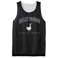 Silly Goose On The Loose Funny Silly Goose University Mesh Reversible Basketball Jersey Tank